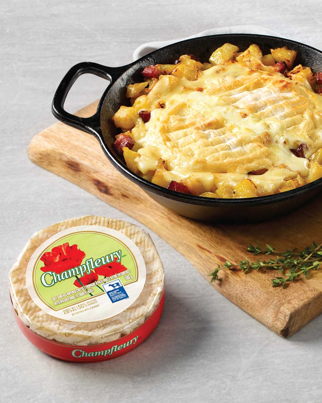 Chamfleurette (Tartiflette with Champfleury cheese )