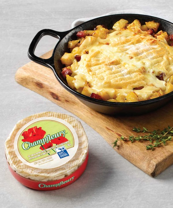 Chamfleurette (Tartiflette with Champfleury cheese )